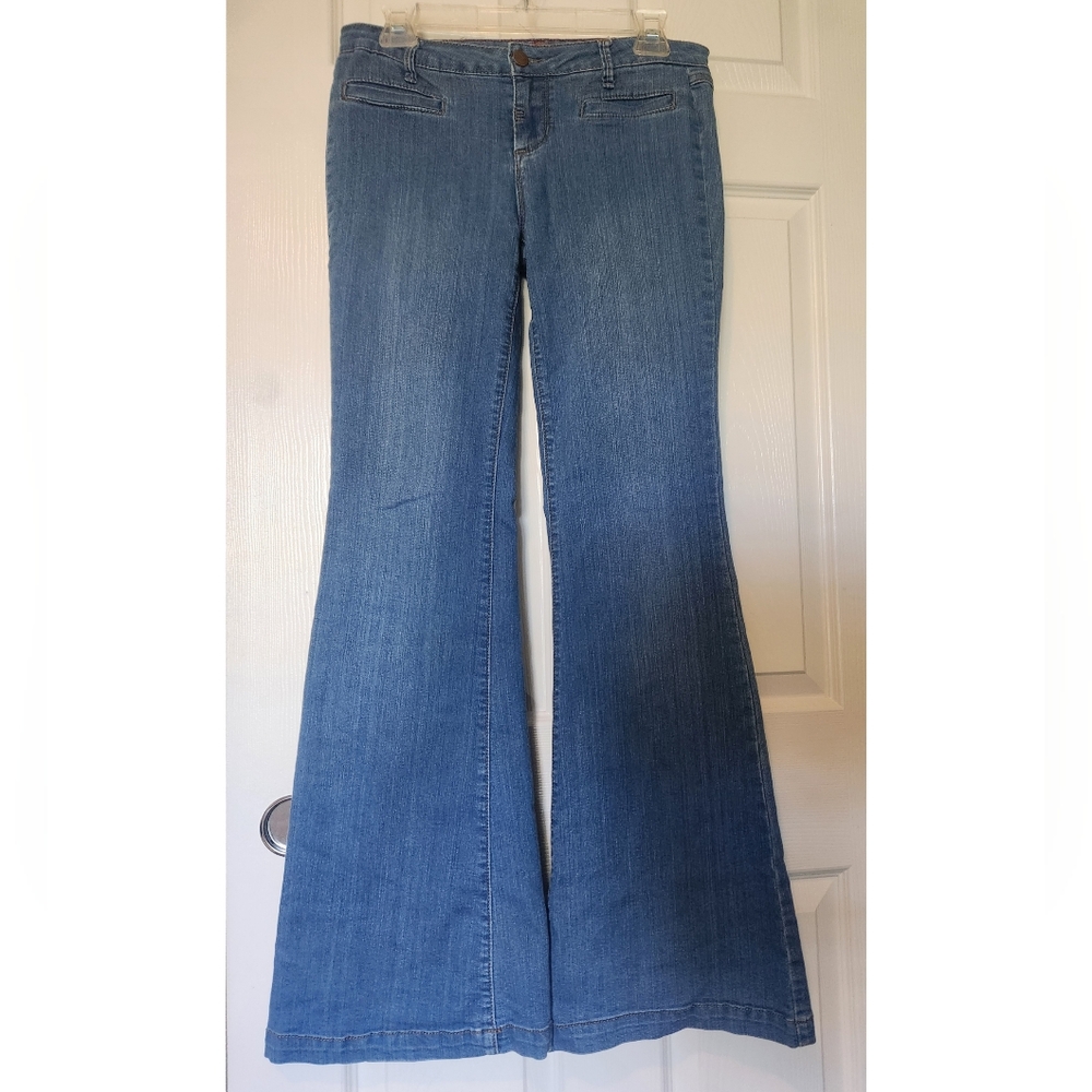Forever 21 Blue Flare Jeans Premium Denim  Size 28